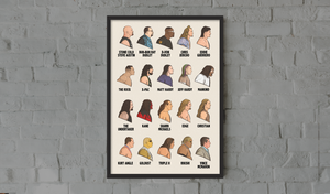 WWE Attitude Era Through the Ages Retro Wrestling poster available to buy. 